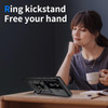 Military Grade Hybrid Case with Ring Grip and Camera Lens Protector for Samsung Galaxy S26 Ultra - Black