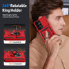 Military Grade Hybrid Case with Ring Grip and Camera Lens Protector for Samsung Galaxy S26 Ultra - Red