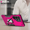 Military Grade Shockproof Hybrid Armor Case with Ring Grip for Samsung Galaxy S26 Ultra - Hot Pink