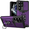 Military Grade All-In-One Ring Stand Card Case for Samsung Galaxy S26 Ultra - Purple
