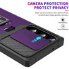 Military Grade All-In-One Ring Stand Card Case for Samsung Galaxy S26 Ultra - Purple