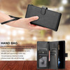 Leather Wallet Case with Zipper Pocket for Samsung Galaxy S26 Ultra - Black