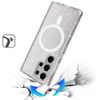 Crystal Glitter Fusion Case with MagSafe Magnetic Ring for Samsung Galaxy S26 Ultra - Smoke