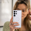 Crystal Clear Transparent Hybrid Case with MagSafe Magnetic Ring for Samsung Galaxy S26 Ultra