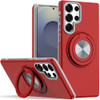 Circular Series Hybrid Case with Rotating Ring Stand for Samsung Galaxy S26 Ultra - Red