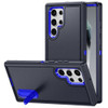 Military Grade Certified TUFF Hybrid Armor Case with Kickstand for Samsung Galaxy S26 Ultra - Black Blue