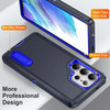 Military Grade Certified TUFF Hybrid Armor Case with Kickstand for Samsung Galaxy S26 Ultra - Black Blue