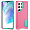 Military Grade Certified TUFF Hybrid Armor Case with Kickstand for Samsung Galaxy S26 Ultra - Hot Pink Teal
