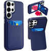 Flap Leather Wallet Fusion Case for Samsung Galaxy S26 Ultra - Blue
