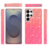 Floral Joy Diamond Crystal TPU Case for Samsung Galaxy S26 Ultra - Orange Pink