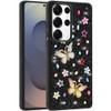 Butterfly Ornaments Diamond Hybrid Case for Samsung Galaxy S26 Ultra - Black