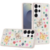 Butterfly Ornaments Diamond Hybrid Case for Samsung Galaxy S26 Ultra - White