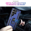 Military Grade Hybrid Case with Ring Grip for Samsung Galaxy S26 Ultra - Blue