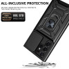 Military Grade Superior Series Hybrid Case with Ring Grip and Camera Lens Cover for Samsung Galaxy S26 Ultra - Black