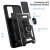 Military Grade Superior Series Hybrid Case with Ring Grip and Camera Lens Cover for Samsung Galaxy S26 Ultra - Black