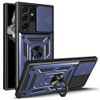 Military Grade Superior Series Hybrid Case with Ring Grip and Camera Lens Cover for Samsung Galaxy S26 Ultra - Blue