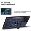 Military Grade Superior Series Hybrid Case with Ring Grip and Camera Lens Cover for Samsung Galaxy S26 Ultra - Blue