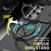 Dual Layer MagSafe Case with Rotating Stand and Privacy Camera Cover for Samsung Galaxy S26 Ultra - Black