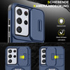 Dual Layer MagSafe Case with Rotating Stand and Privacy Camera Cover for Samsung Galaxy S26 Ultra - Blue