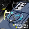 Dual Layer MagSafe Case with Rotating Stand and Privacy Camera Cover for Samsung Galaxy S26 Ultra - Blue