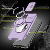 Dual Layer MagSafe Case with Rotating Stand and Privacy Camera Cover for Samsung Galaxy S26 Ultra - Purple