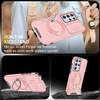 Dual Layer MagSafe Case with Rotating Stand and Privacy Camera Cover for Samsung Galaxy S26 Ultra - Pink