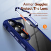 Military Grade Tough Shield Snap-on Transparent Case for Samsung Galaxy S26 - Blue