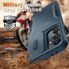 Combat Tough Series Hybrid Case with Camera Lens Cover for Samsung Galaxy S26 - Blue