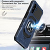 Military Grade Robotic Series Hybrid Case with Ring Grip for Samsung Galaxy S26 - Blue