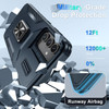 Combat Tough Series Ring Holder Case with Camera Lens Cover for Samsung Galaxy S26 - Blue
