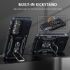 Military Grade Ring Holder Case with Camera Lens Cover for Samsung Galaxy S26 - Blue