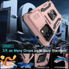 Military Grade Ring Holder Case with Camera Lens Cover for Samsung Galaxy S26 - Rose Gold