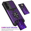 Military Grade All-In-One Ring Stand Card Case for Samsung Galaxy S26 - Purple