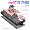Military Grade All-In-One Ring Stand Card Case for Samsung Galaxy S26 - Rose Gold