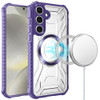 Fusion Evo Transparent Case with MagSafe Magnetic Ring for Samsung Galaxy S26 - Purple
