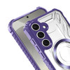 Fusion Evo Transparent Case with MagSafe Magnetic Ring for Samsung Galaxy S26 - Purple