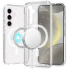 Crystal Glitter Fusion Case with MagSafe Magnetic Ring for Samsung Galaxy S26 - Clear