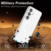 Crystal Glitter Fusion Case with MagSafe Magnetic Ring for Samsung Galaxy S26 - Clear