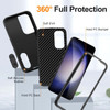 Military Grade Certified TUFF Hybrid Armor Case with Kickstand for Samsung Galaxy S26 - Black