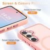 Shade Series Hybrid Case with MagSafe Magnetic Ring for Samsung Galaxy S26 - Pink