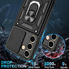 Military Grade Superior Series Hybrid Case with Ring Grip and Camera Lens Cover for Samsung Galaxy S26 - Black