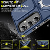 Dual Layer MagSafe Case with Rotating Stand and Privacy Camera Cover for Samsung Galaxy S26 - Blue