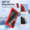 Military Grade Tough Shield Snap-on Transparent Case for Samsung Galaxy S26 Plus - Red