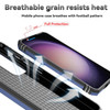 Military Grade Hybrid Case with Ring Grip and Camera Lens Protector for Samsung Galaxy S26 Plus - Blue