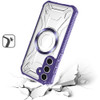 Fusion Evo Transparent Case with MagSafe Magnetic Ring for Samsung Galaxy S26 Plus - Purple