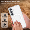 Crystal Glitter Fusion Case with MagSafe Magnetic Ring for Samsung Galaxy S26 Plus - Clear