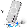Crystal Glitter Fusion Case with MagSafe Magnetic Ring for Samsung Galaxy S26 Plus - Smoke
