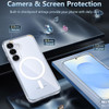 Crystal Clear Transparent Hybrid Case with MagSafe Magnetic Ring for Samsung Galaxy S26 Plus