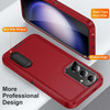 Military Grade Certified TUFF Hybrid Armor Case with Kickstand for Samsung Galaxy S26 Plus - Red