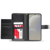 Extra Series Essential Leather Wallet Stand Case for Samsung Galaxy S26 Plus - Black
